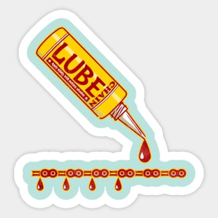 Bike chain oil Sticker